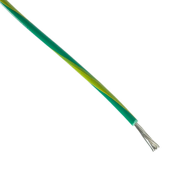 Alpha Wire 6716 GY190 Hook-Up Strnd 16Awg Grn/Yel 25K' | American Cable Assemblies